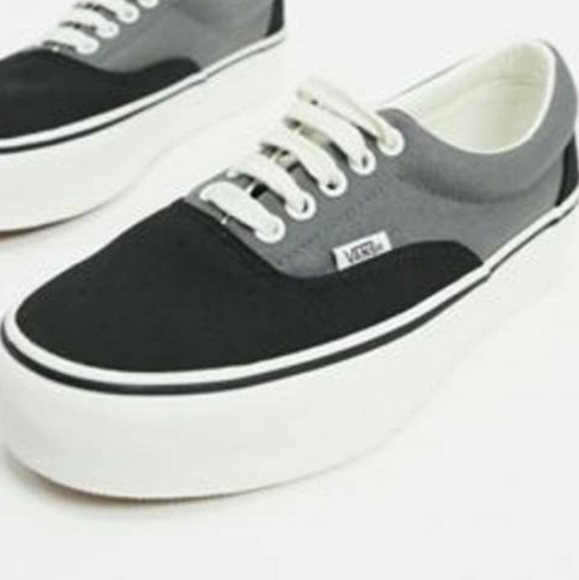 Vans Shoes - Vans era platform two-tone black and pewter
